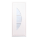 Porte d'entrée PVC SURINAM blanche H 215 cm x L 90 cm